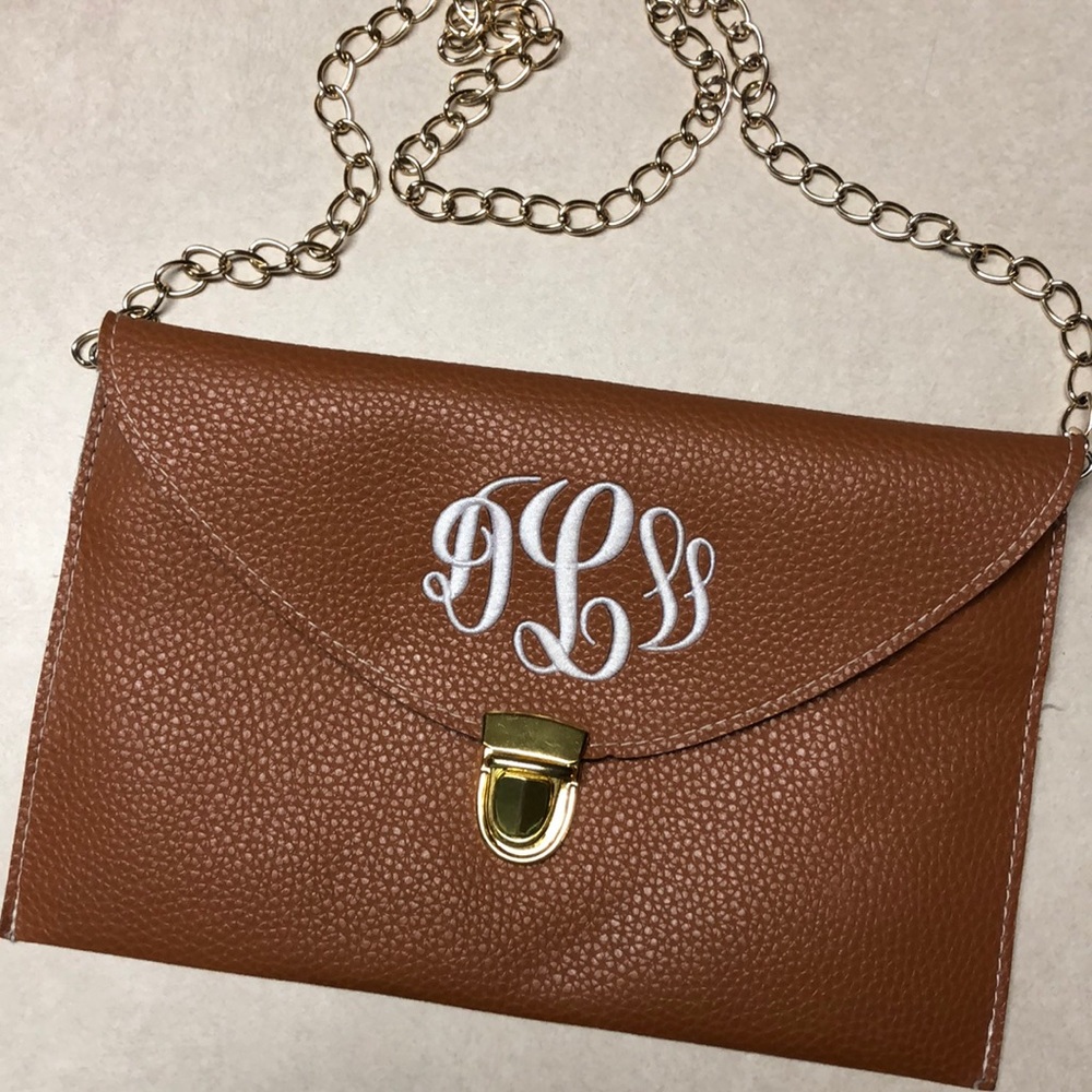 Brown monogram crossbody